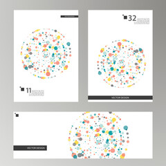 Fototapete - Halftone monochrome pattern with dots. Minimalism, vector. Background for posters, websites, business cards, postcards, interior design.