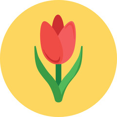 Poster - Tulip Vector Icon