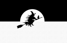 Halloween Bat On Black Background