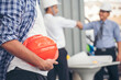 © aFotostock - Civil Construction engineer teams shaking hands together wear work helmets worker on construction site. Foreman industry project working engineer teamwork. Two asian engineer team shake hands together