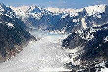 LeConte Glacier In Alaska Photographed From An Airplane 