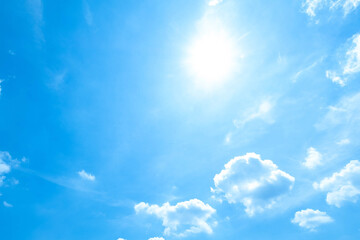 Wall Mural - beautiful blue sky clouds for background.
