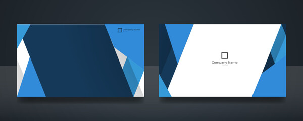 Wall Mural - modern business card design . double sided business card design template . business card inspiration