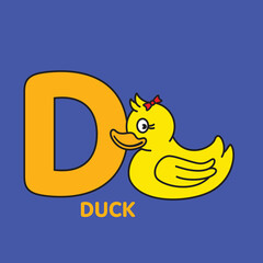 Wall Mural - D duck icon design