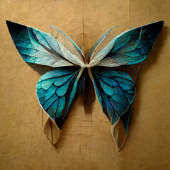 Wall Mural - colorful butterfly logo template.Digitally generated image