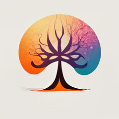 tree concept icon logo template