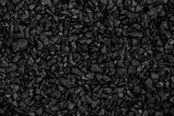 Fototapeta  - Natural black coals for background. Industrial coals. Volcanic rock backdrop design.