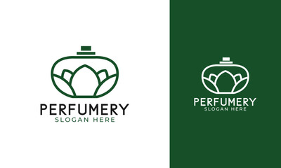 Perfumery logo design with nature concept