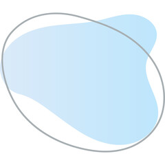 Wall Mural - organic blob shape with irregular form abstract gradient color illustration. random oval figure with