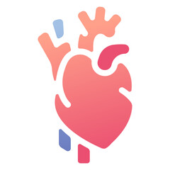 Wall Mural - heart medical icon