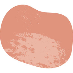 Wall Mural - organic amoeba blob shape abstract colorful illustration with grunge texture. irregular round blot f