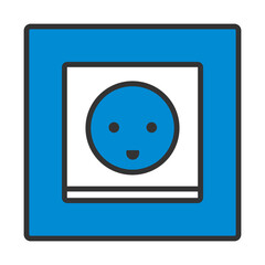 Sticker - Austria Electrical Socket Icon