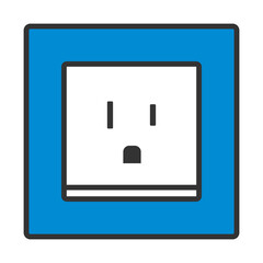 Poster - USA Electrical Socket Icon