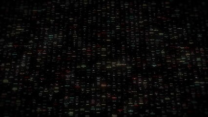 Wall Mural - big data digital business hitech background/ 4k animation of an abstract wallpaper big data business