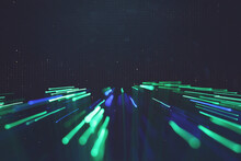 Abstract Background Of Fiber Technology Lights