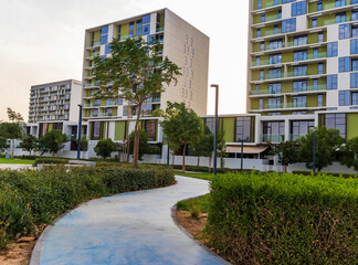 Wall Mural - Buildings in The pulse residence, Dubai South. City