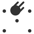 Plinko mines game icon. Flat style vector illustration isolated on white background