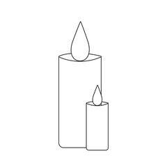 
Icon image of two holiday candles on a white background