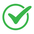 © Sathaporn - Check mark green pointed icon.