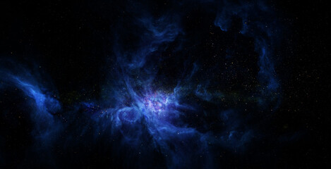 Wall Mural - space and glowing nebula background. elements of this image furnished by nasa.