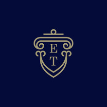 ET Classic Theme Initial Logo Design Which Is Good For Branding