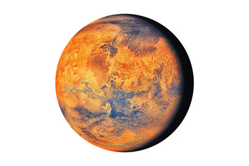 Wall Mural - planet mars isolated texture