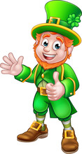 Thumbs Up Leprechaun St Patricks Day Character