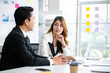 © artitwpd - Professional Asian business adviser meeting to analyze and discuss the strategy of financial support of a tech company. Partnership start-up consultant, Indoor business client consultation concept.