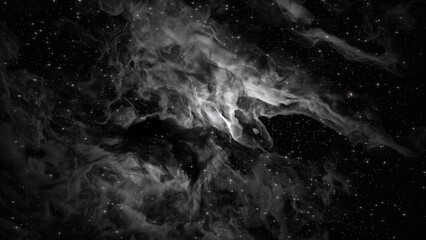 white 3d render space galaxy cloud cosmos realistic illustration background