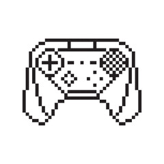 Poster - Video game controller vector illustration Gamepad sign Pixel art style
