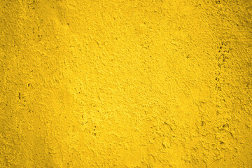 Wall Mural - Yellow wall texture. Old painted wall. Dirty yellow background with space for design. Rough surface. Close-up.
