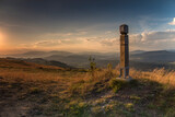 Fototapeta Krajobraz - Widok z góry Ochodzita w Beskidzie Śląskim w Polsce