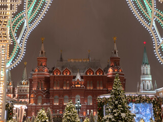 Wall Mural - Moscow Red square, History Museum in Russia