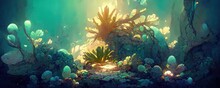 Coral Reef In Sea