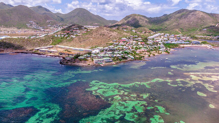 Wall Mural - Aerial Photos of St Martin / Sint Maarten / SXM