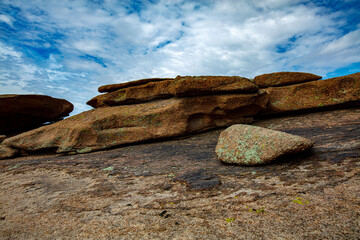 rocks in the mountains