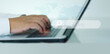 © HappyBall3692 - Businessman's hands using laptop to search information technology icons Search Engine Optimization find information Using website search Digital connection global network Search technology concept