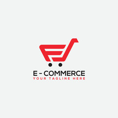 F Letter Logo, Online Shopping Logo.