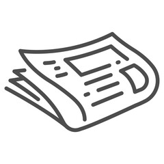 Wall Mural - newspaper icon