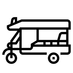 Poster - tuk tuk icon