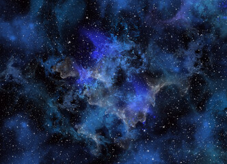 a space of the galaxy ,atmosphere with stars at dark background