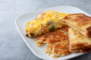 Wall Mural - A view of a Mexican omelet.