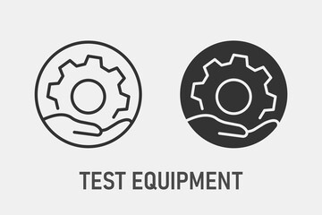 Wall Mural - test equipment icon. programming, software logo template. vector illustration.