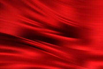 Wall Mural - Red wavy fabric. Abstract luxury background. Draped silky textile. Decoration for poster design, banner,poster,web design.