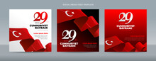 29 Ekim Cumhuriyet Bayrami Turkiye Or Turkey Republic Day - Social Media Feed  Post Template