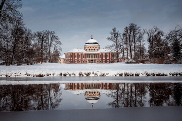 Poster - Veltrusy chateau in winter