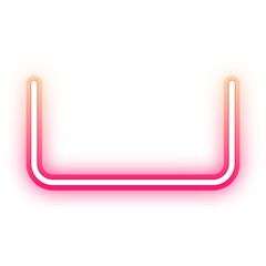 Poster - half gradient neon border
