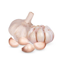 Garlic Isolated On Transparent Background. (.PNG)