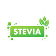 © DG-Studio - Flat icon stevia on white background. Vector logo. Logo symbol