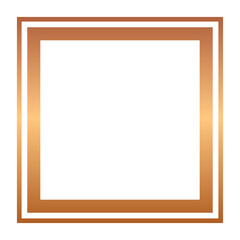 Wall Mural - bronze square frame
